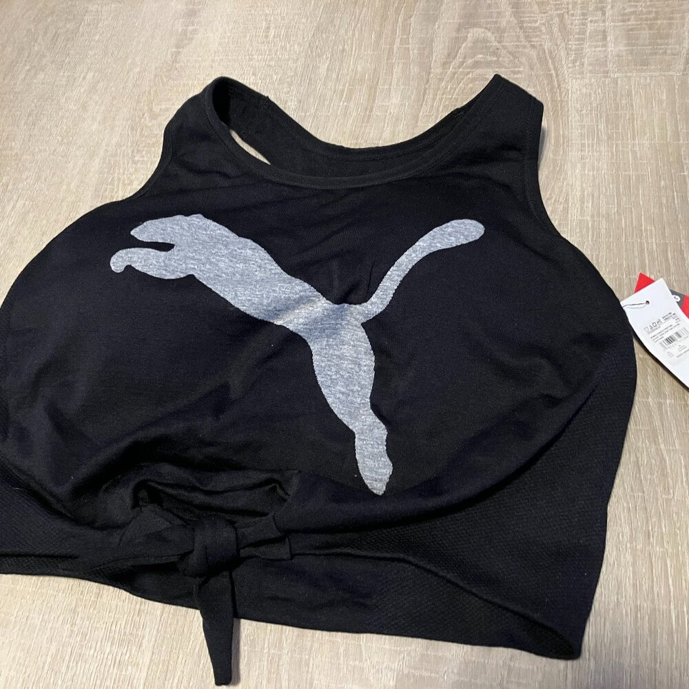 Puma Seamless Sports Bra tie front L